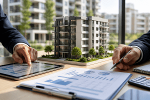 gestión de comunidades de propietarios con análisis financiero y modelo de edificio en Madrid