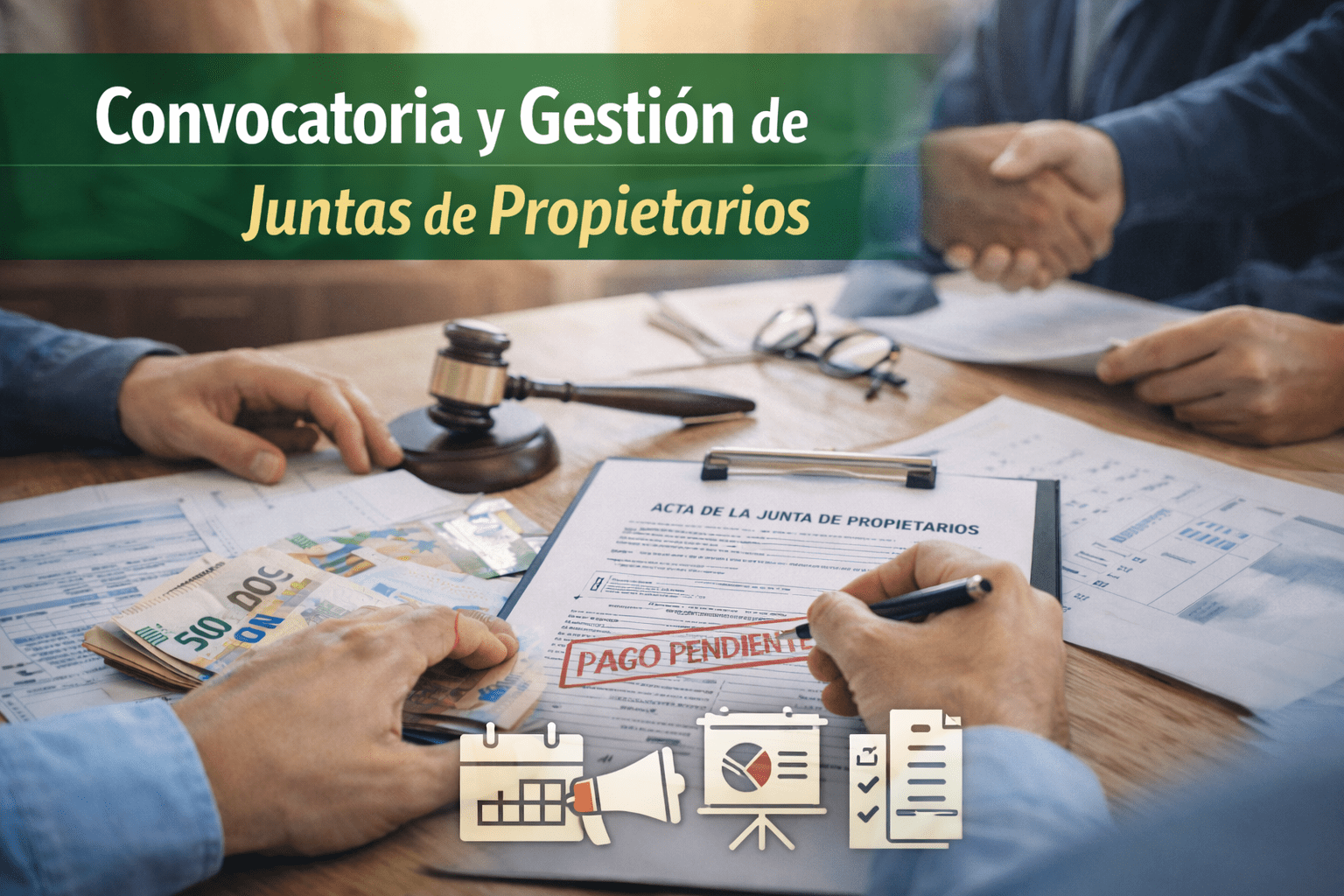 Organización de juntas de propietarios